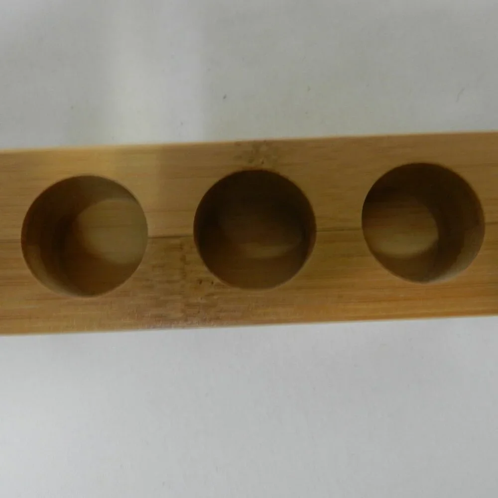 Young Living Bamboo Holder Natural Boost Bar Holds 3 bottles 5 ml in box NIB NEW